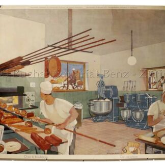 Buzzi, Daniele (1890-1974): - Backstube - Chez le boulanger - Dal panettiere - Bake-House.