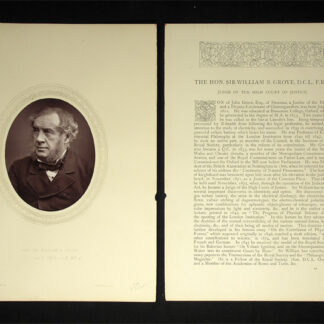 Grove, William R(obert) (1811-1896): - Englischer Jurist und Naturwissenschaftler.