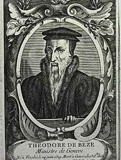 Bèze, Théodore (1519-1605): Genfer Reformator franz. Herkunft. - Theodore de Beze - Ministre de Geneve.