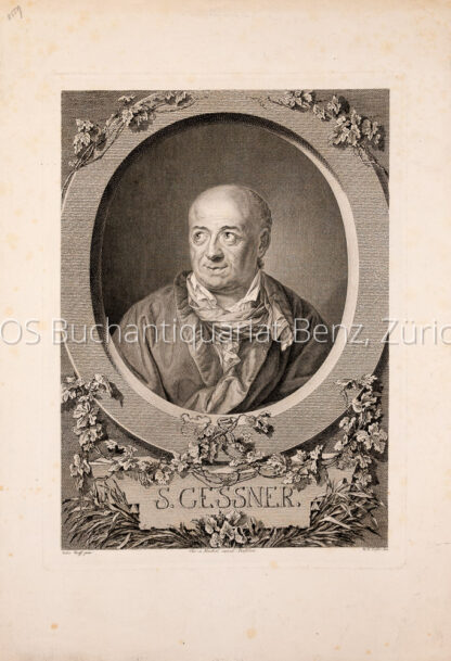 Gessner, Salomon (1730-1788): - Schweiz. Dichter, Maler und Kupferstecher.