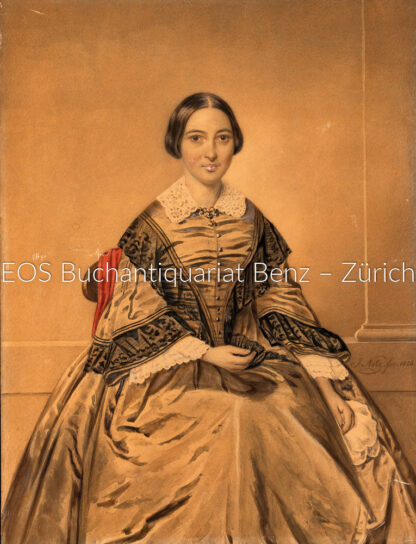 Notz, Johannes (1802–1862): - Porträt von Bertha Pestalozzi-Bodmer (1832–1904).