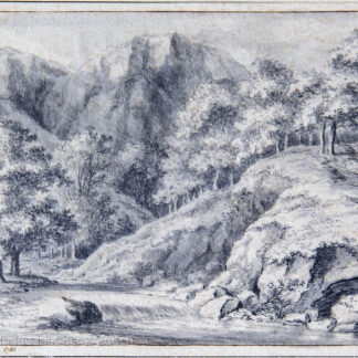 Gessner, Salomon (1730–1788): - Flusslandschaft im Gebirge.