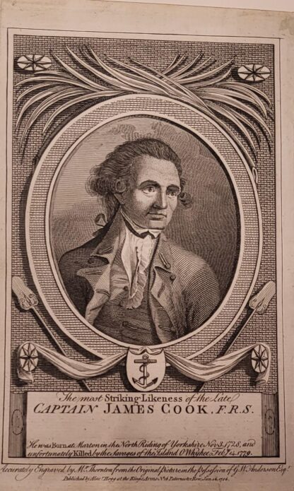 Cook, James (1728-1779). - The most striking Likeness of the Late Captain Cook. F.R.S.