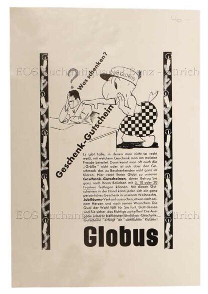 Lips, Robert (1912-1975): - Was schenken? Geschenk-Gutschein.
