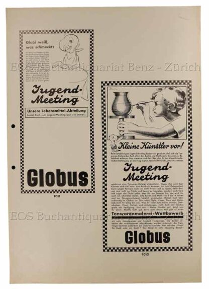 Lips, Robert (1912-1975): - Globi weiss, was schmeckt: - Kleine Künstler vor! - Jugend Meeting.