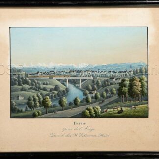 Dikenman, Johann Rudolf (1832-1888): - Berne prise de l'Enge.