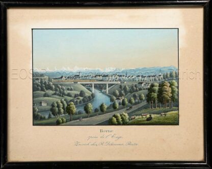Dikenman, Johann Rudolf (1832-1888): - Berne prise de l'Enge.