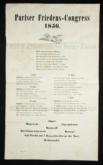 - Pariser Friedens-Congress 1856.