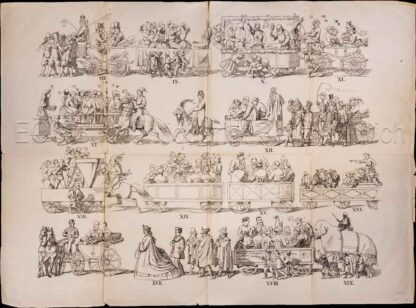 - Sechseläuten in Zürich 1862. Cosmopolitischer Carneval. Ein fliegendes Blatt aus der Chronik der Mode. – Einzelblatt