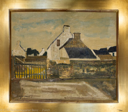 Borgeaud Georges; (1914 – 1998). - La Bretagne. -  Bretonische Häuser.