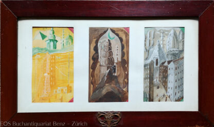 Eckertz, Waldemar (1878–1947): - (Triptychon mit Hochhäusern).