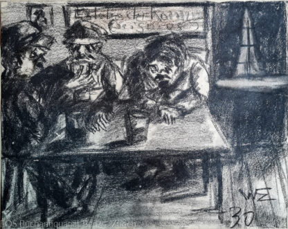 Eckertz, Waldemar (1878–1947): - (Drei Männer in der Kneipe).
