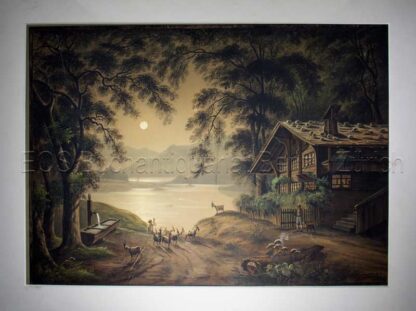 Küchlin, Jakob (1820–1885): - Thunersee Richtung Interlaken, Ringgenberg u. Brienzersee
