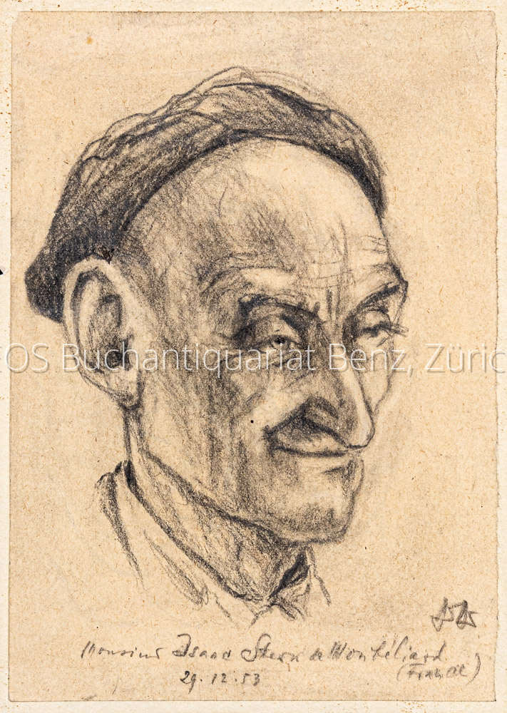 Dreifuss, Willy (1897–1991): - Monsieur Isaac Stern de Monbéliard (France) – 29. 12. 53.