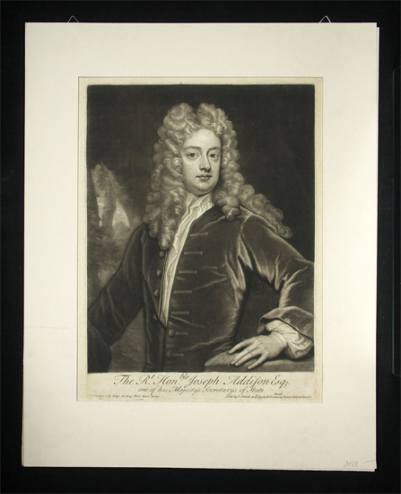 Addison, Joseph (1672-1719): - Engl. Dichter, Essayist und Staatsmann.