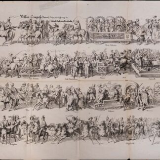 - Völker-Congress (Fusion). Festzug bei Eröffnung der Zürich-Bodensee-Eisenbahn.