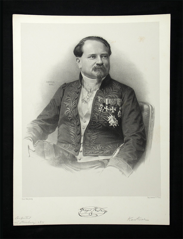 Kastner, Johann Georg (1810-1867): - Franz. Komponist u. Musikschritsteller.