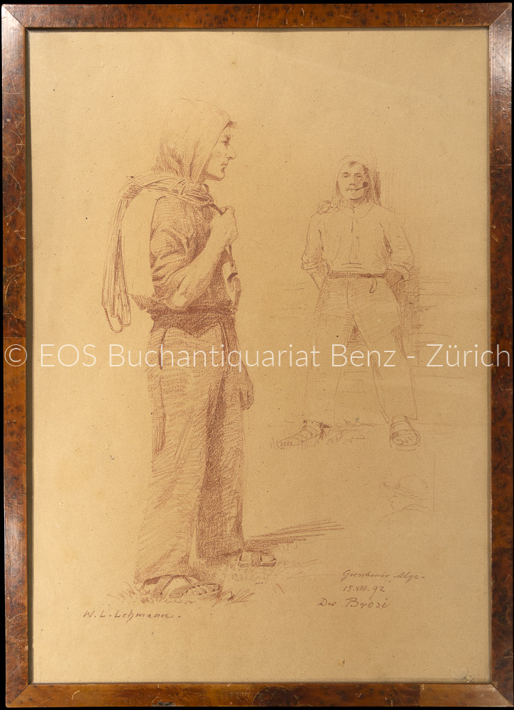 Lehmann, Wilhelm Ludwig (1861–1932): - Der Brosi (Goeschener Alp).