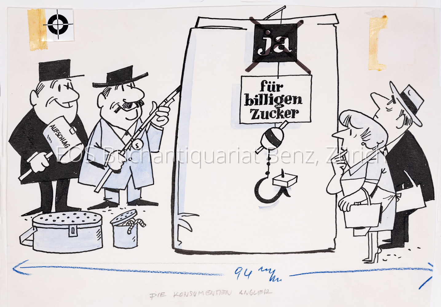 Büchi, Werner (1916–1999): - Die Konsumenten Angler.