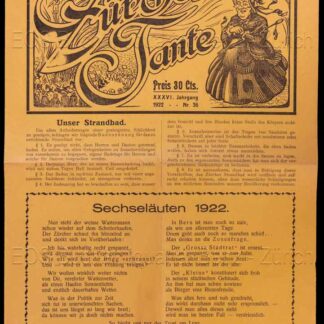 - Zürcher Tante. Zum Sechseläuten 1922.