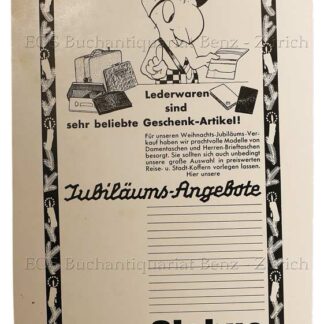 Lips, Robert (1912-1975): - Lederwaren sind sehr beliebte Geschenk-Artikel!