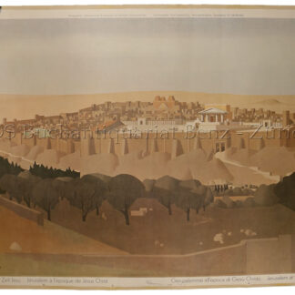 Meier, Bruno (1905-1967): - Jerusalem zur Zeit Jesu - Jérusalem à l'époque de jésus christ - Gerusalemme all'epoca di gesù christo - Jerusalem at the time of christ.