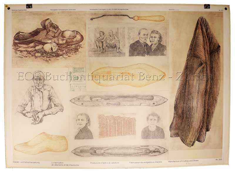 Dupertuis-mutti, Mariarosa: - Kleider- und Schuhherstellung - La fabrication de vêtements et de chaussures - Produzione d'abiti e di calzature - Fabricaziun da vestgadira e chalzers - Manufacture of clothes and shoes.