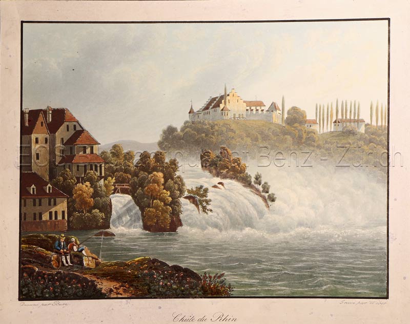 Bury: - Chûte du Rhin (Rheinfall).