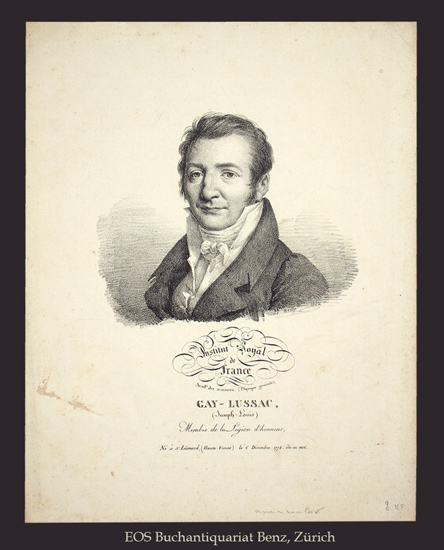 Gay-Lussac, Joseph Louis: (1778-1850). - Franz. Physiker.
