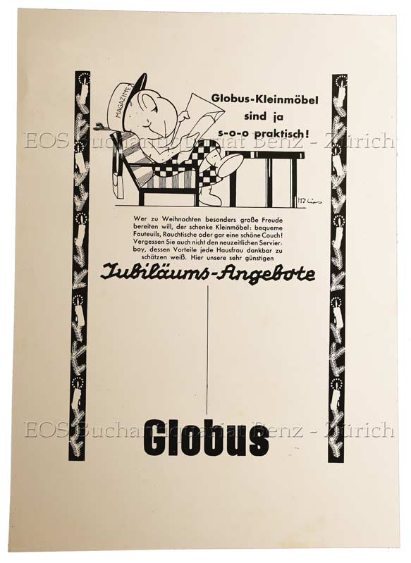 Lips, Robert (1912-1975): - Globus-Kleinmöbel sind ja s-o-o praktisch!