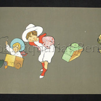 Anonym: - (4 Kinder mit Seifenkisten).