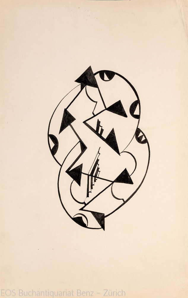 Eckertz, Waldemar (1878–1947): - (Komposition von Kreisen und Dreiecken).