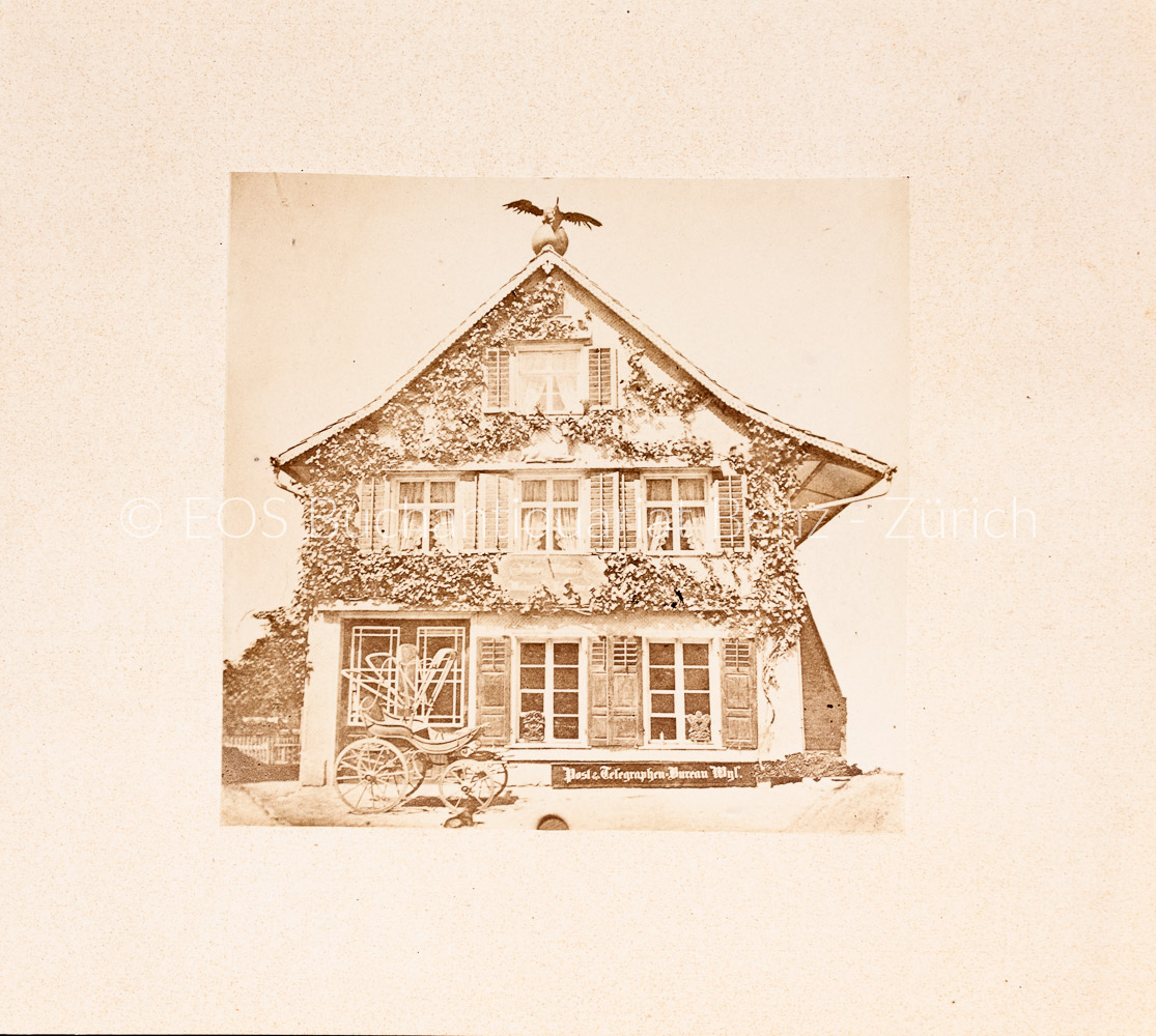 - Fotografie vom Post & Telegraphen-Bureau Wyl.