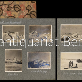 - Privates Photoalbum mit Ansichten von Schweizer Gebirgen.