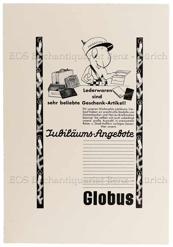 Lips, Robert (1912-1975): - Lederwaren sind sehr beliebte Geschenk-Artikel!