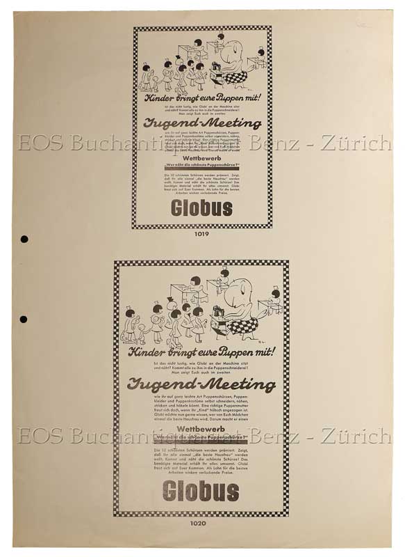 Lips, Robert (1912-1975): - Kinder bringt eure Puppen mit! Jugend-Meeting (Nr. 1019/1920).