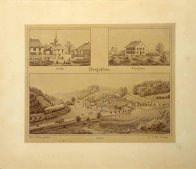 Honegger, Jakob Adolf: - Seegräben - Aathal.