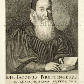 Breitinger, Johann Jakob (1701-1776): - Schweiz. Philosoph und Aufklärer.