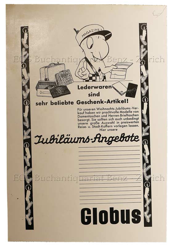 Lips, Robert (1912-1975): - Lederwaren sind sehr beliebte Geschenk-Artikel!