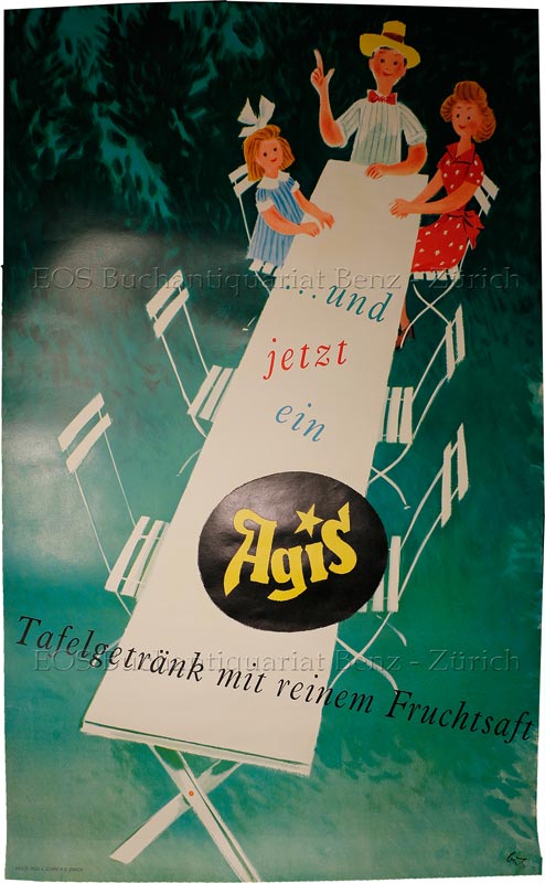 Butz, Fritz (1909-1989): - Agis ... und jetzt ein Tafelgetränk mit reinem Fruchtsaft.