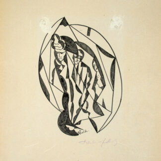 Eckertz, Waldemar (1878–1947): - (Drei Menschen in Oval).