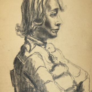 Eckertz, Waldemar (1878–1947): - Porträt «Rita» sitzend.