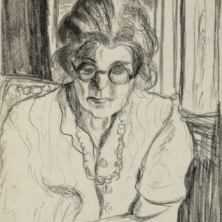Eckertz, Waldemar (1878–1947): - Porträt Charlotte Eckertz sitzend.