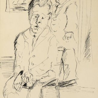 Eckertz, Waldemar (1878–1947): - 2 Männer (sitzend und stehend).