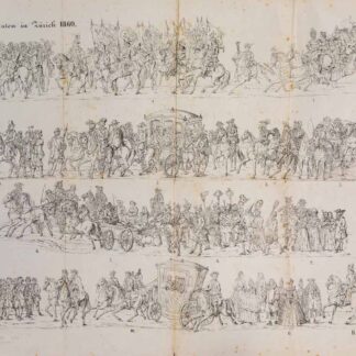 - Sechseläuten in Zürich 1860. Lebende Bilder aus der Chronik der Mode. Ein Beitrag zum Anschauungsunterricht für grosse und kleine Kinder.