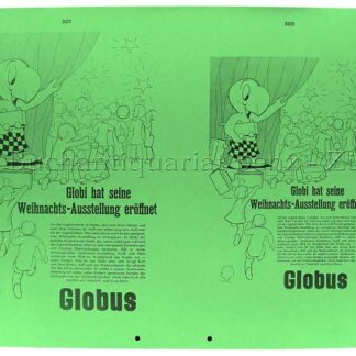 Lips, Robert (1912-1975): - Globi hat seine Weihnachts-Ausstellung eröffnet (Nr. 501/502).