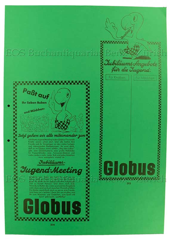 Lips, Robert (1912-1975): - Jubiläums-Jugend-Meeting (314/315).
