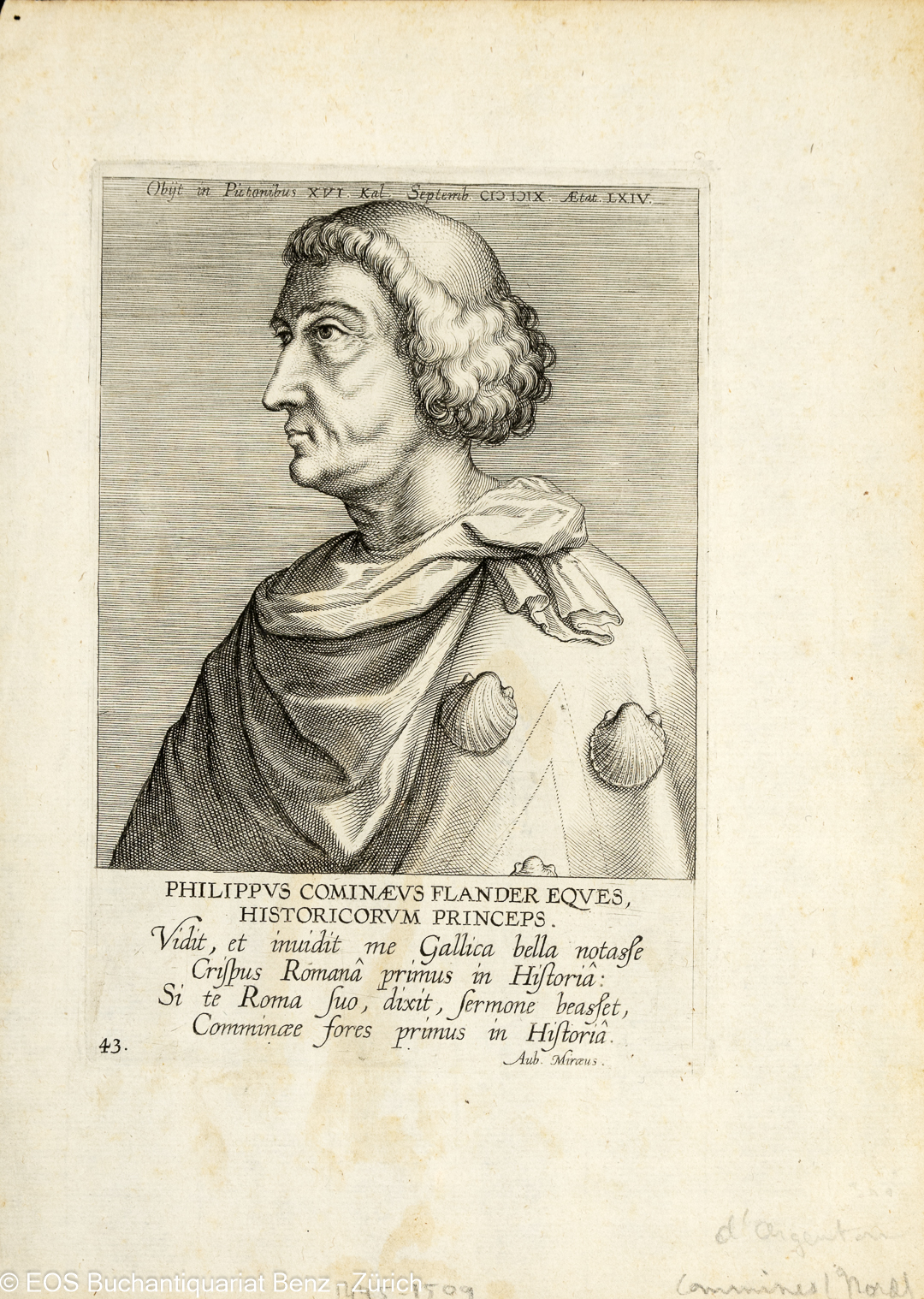 Commynes (Comines Commines) Philippe (um 1447-1511): - Franz. Schriftsteller, Diplomat u. Geschichtsschreiber.