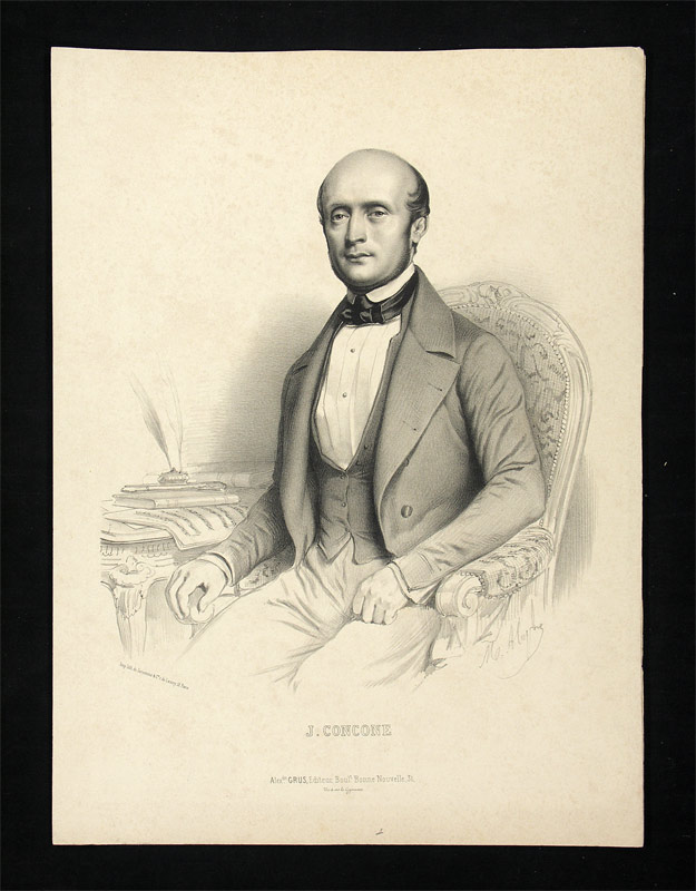 Concone, Giuseppe (Joseph) (1801-1861): - Ital. Organist und Gesangslehrer.