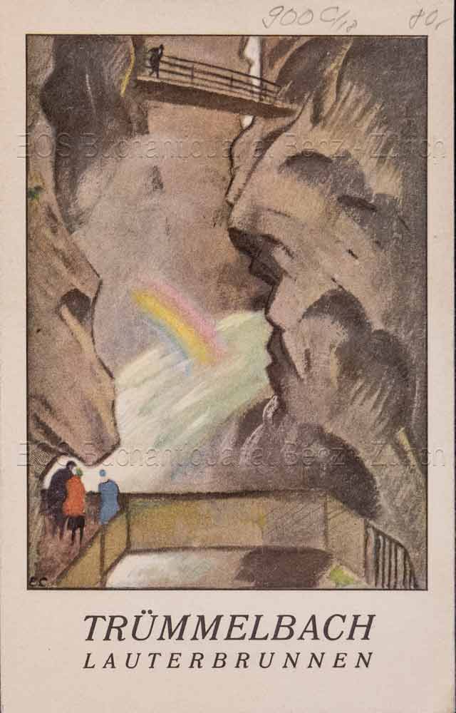 Cardinaux, Emil (1877–1936): - Trümmelbach Lauterbrunnen.